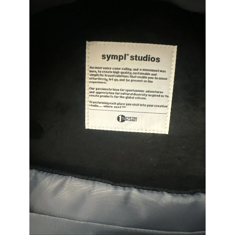 SYMPL Studios Backpack - Black Laptop Commuter Daypack 20L